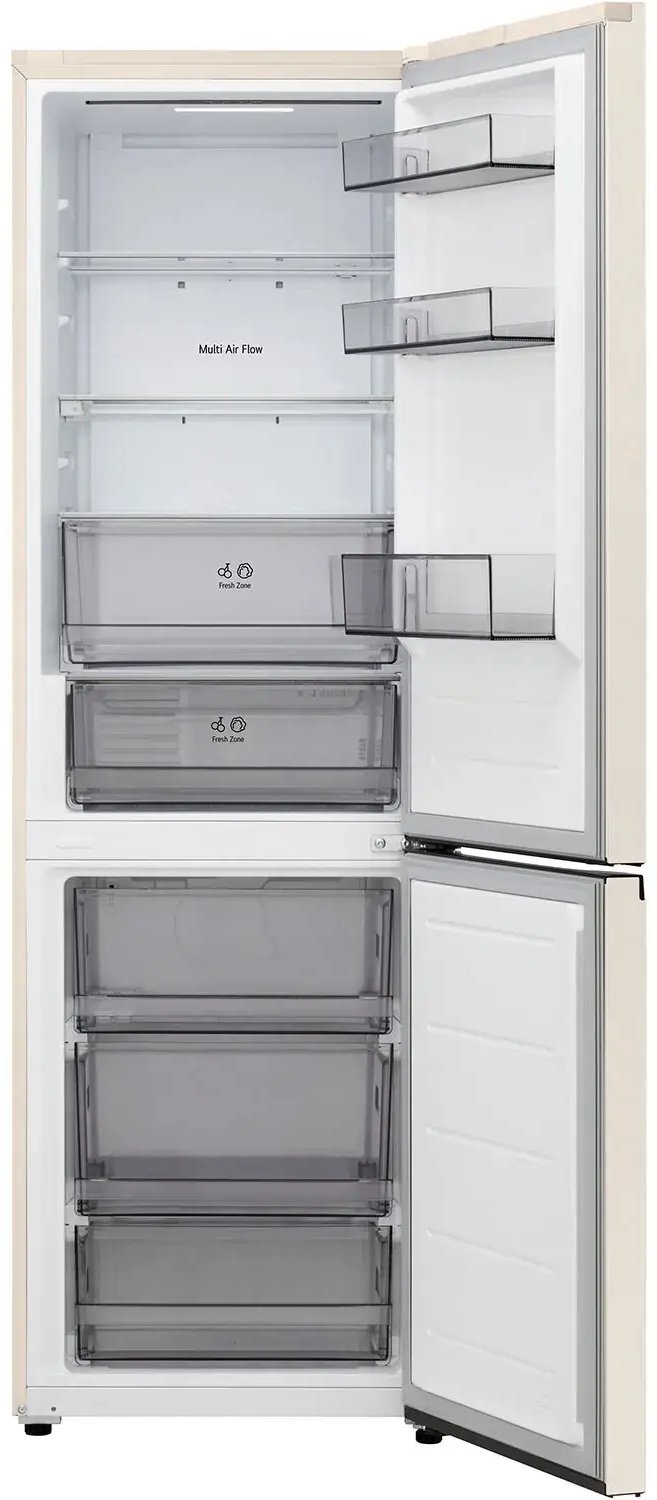 Холодильник LG GC-B 459 EELM бежевый купить,NaN