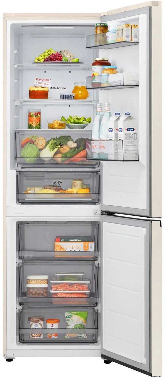 Холодильник LG GC-B 459 EELM бежевый купить,NaN