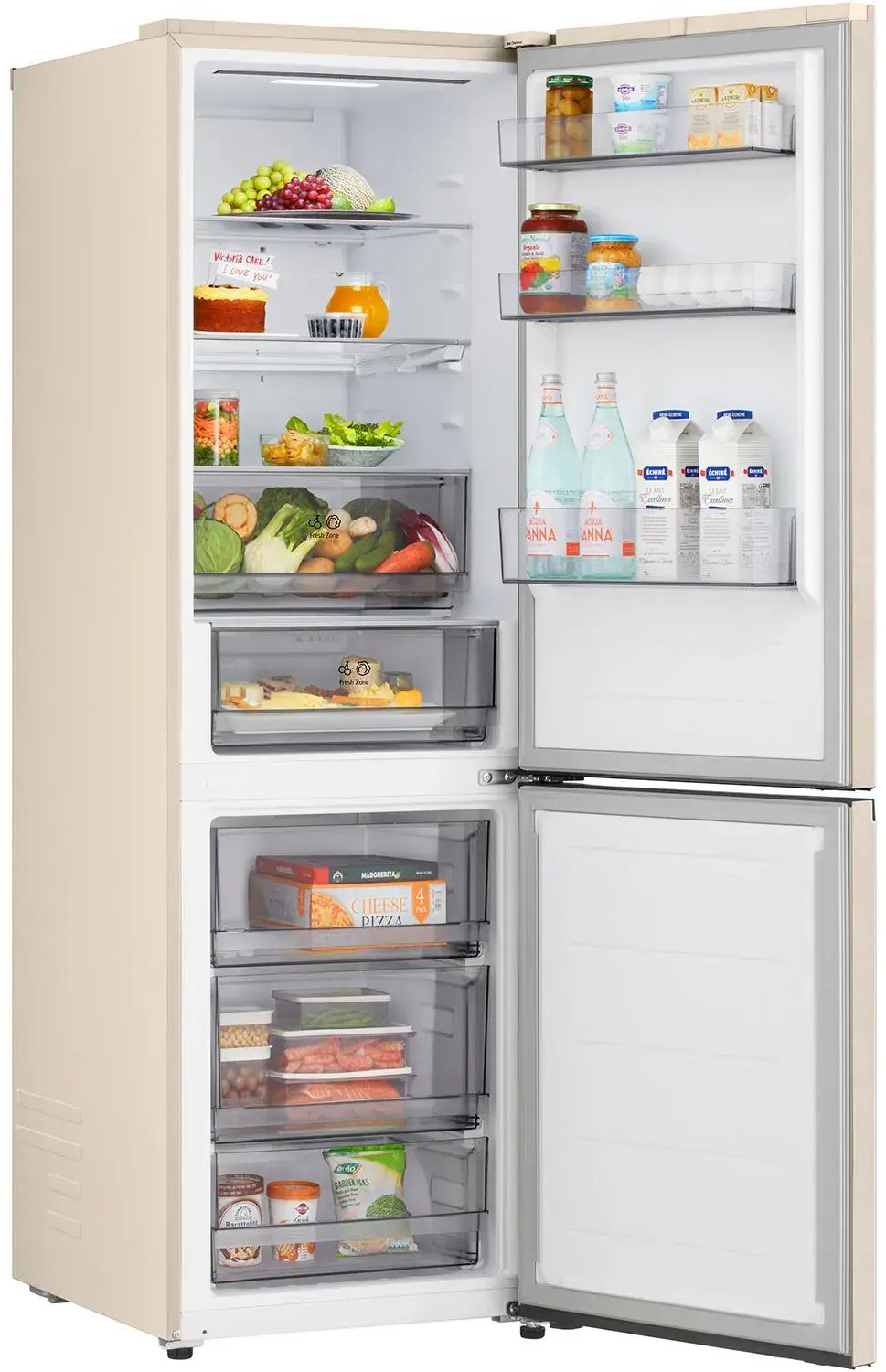Холодильник LG GC-B 459 EELM бежевый купить,NaN