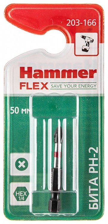 Hammer бита Flex 203-166 1 шт купить,NaN