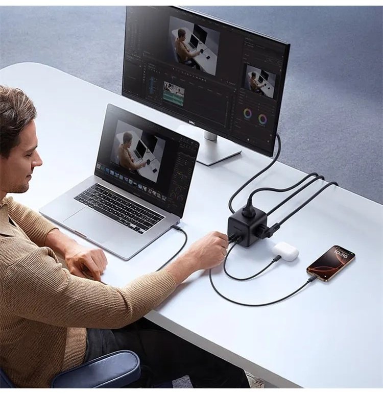 Сетевой фильтр Baseus E00082100123-00 1.5 м купить,NaN