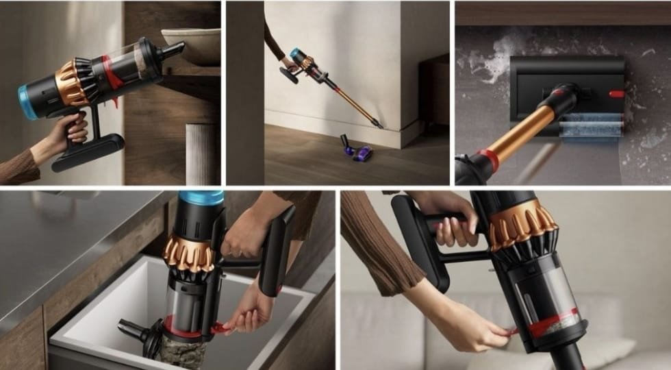 Пылесос Dyson Dyson V16 Piston Animal Submarine золотистый, черный
