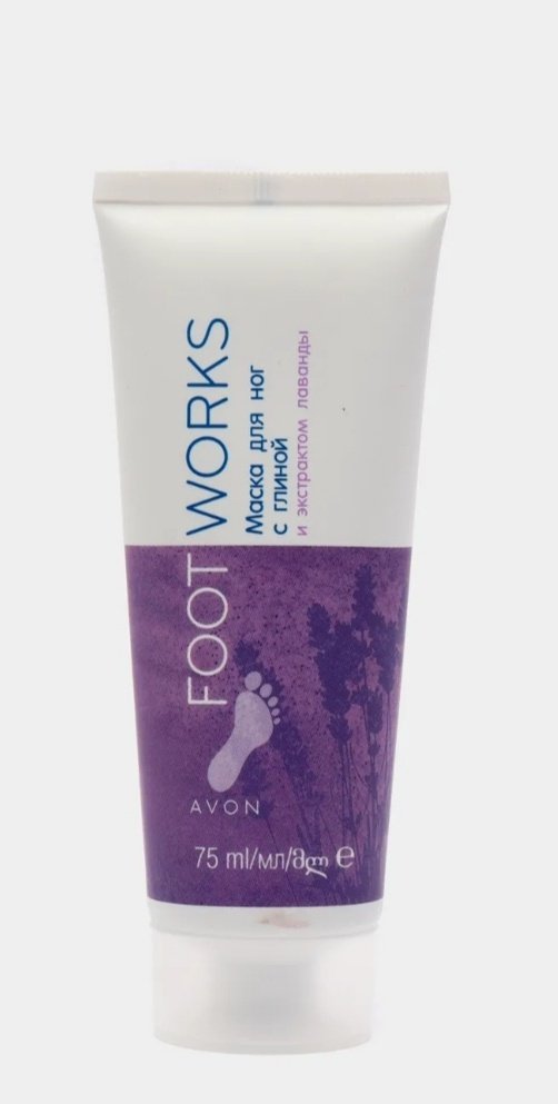 Avon Foot Works с экстрактом лавандой маска для ног 75 мл купить,1498