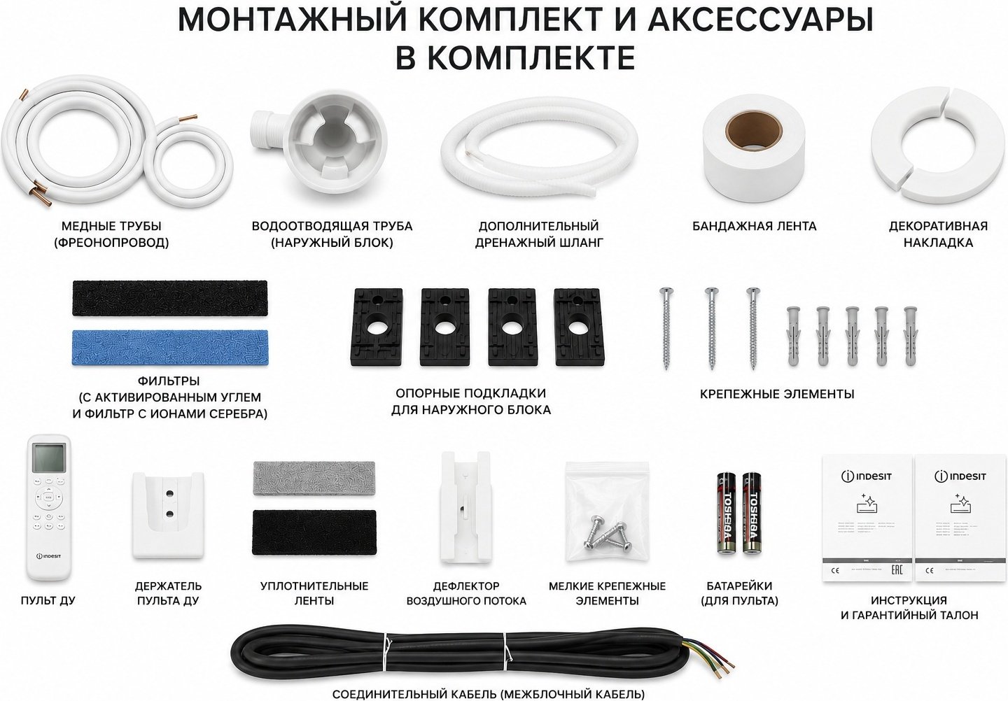Indesit IRFPA 070 белый + монтажный комплект купить,NaN