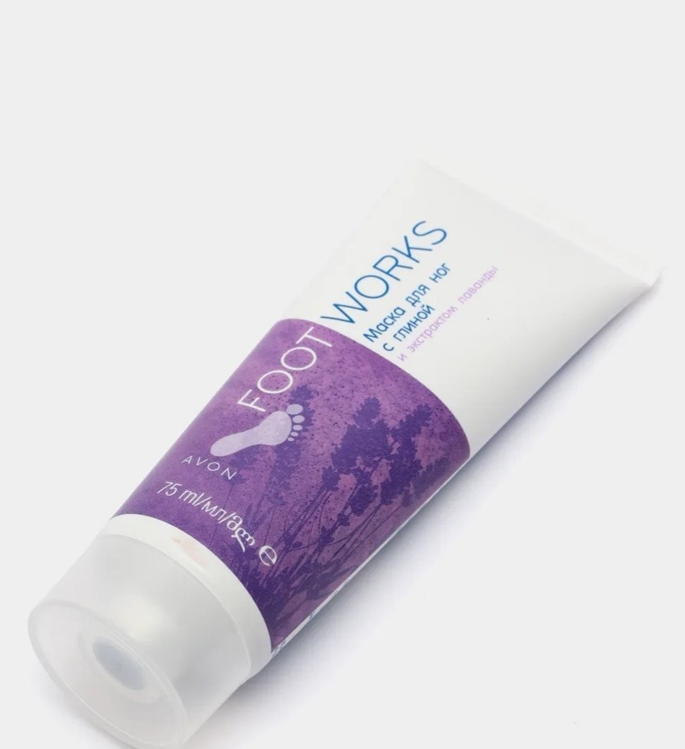 Avon Foot Works с экстрактом лавандой маска для ног 75 мл купить,1498