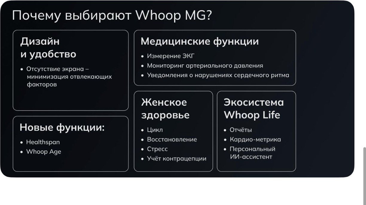 Фитнес-браслет WHOOP LIFE MG черный