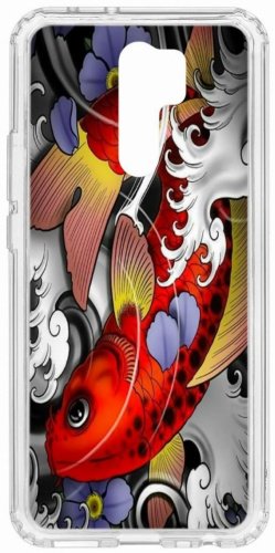 Чехол КRUЧЕ для Redmi 9 голубой купить,NaN