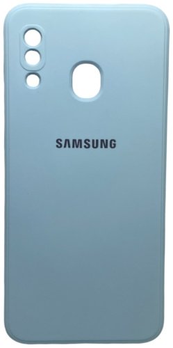 Чехол Для Samsung Galaxy A20, Galaxy A30 голубой купить,979