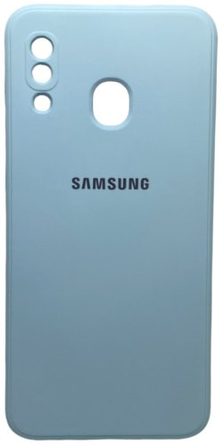Чехол Для Samsung Galaxy A20, Galaxy A30 голубой купить,979