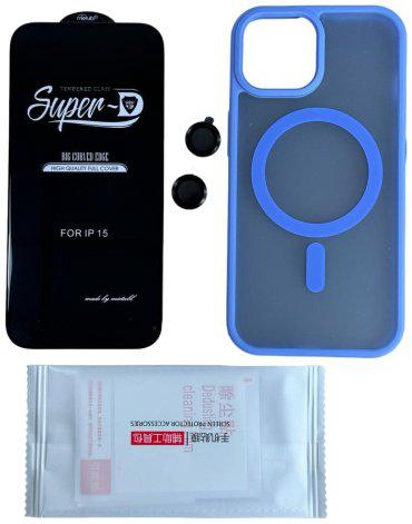 Чехол Для Apple iPhone 15 голубой купить,1820