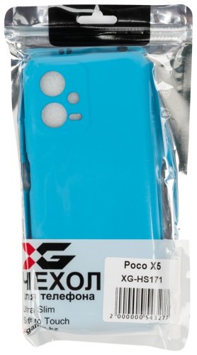 Чехол XG для POCO X5 голубой купить,NaN