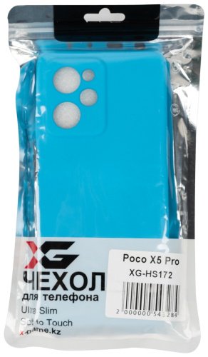 Чехол X-Game для POCO X5 Pro голубой купить,NaN