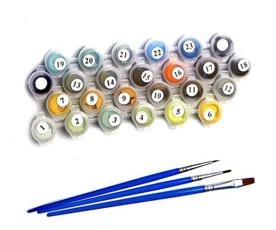 Картина по номерам Molly Кошечка С Корзинкой 20х20 14 цветов купить,NaN