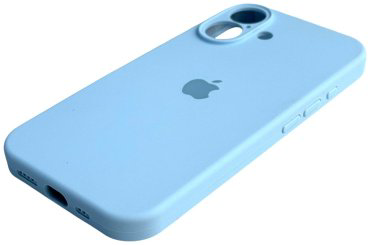 Чехол Для Apple iPhone 16 голубой купить,560