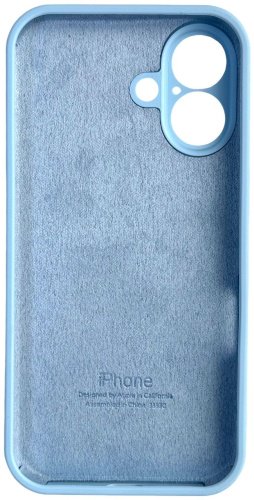 Чехол Для Apple iPhone 16 голубой купить,560