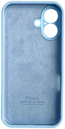 Чехол Для Apple iPhone 16 голубой купить,560