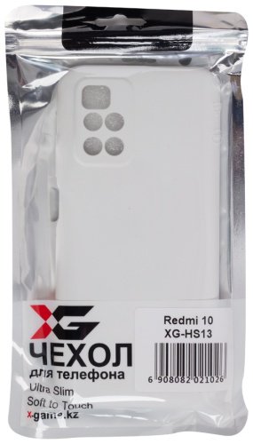 Чехол X-Game XG-HS13 для Redmi 10 белый купить,NaN