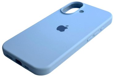 Чехол Для Apple iPhone 16 голубой купить,530