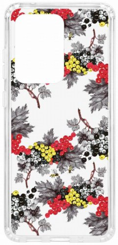 Чехол КRUЧЕ Смородина для Galaxy S20 Ultra белый купить,NaN