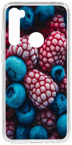 Чехол КRUЧЕ Print Fresh berries для Xiaomi Redmi Note 8 белый купить,NaN