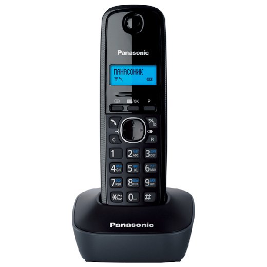 Телефон Panasonic KX-TG 1611 RUH черный 