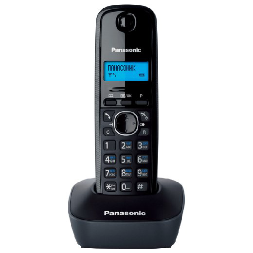 Телефон Panasonic KX-TG 1611 RUH черный  купить,NaN