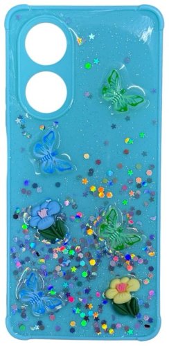 Чехол Для OPPO A58 голубой купить,1070