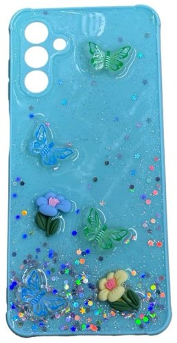 Чехол Для Samsung Galaxy A04s голубой купить,1070