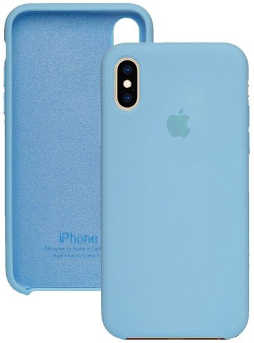 Чехол Im-Case Однотонный для Apple iPhone XS Max/X Max голубой купить,470