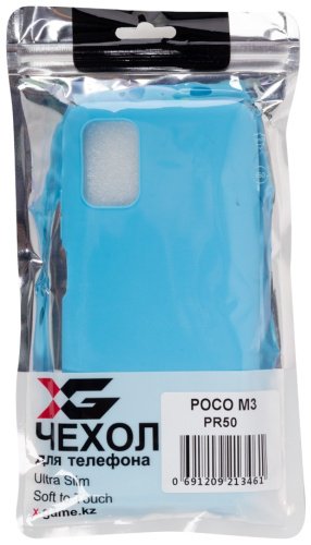 Чехол X-Game XG-PR50 для POCO M3 голубой купить,NaN