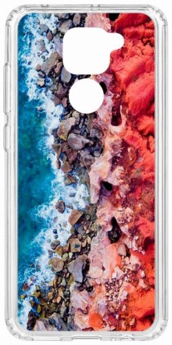 Чехол КRUЧЕ для Redmi Note 9 голубой купить,NaN