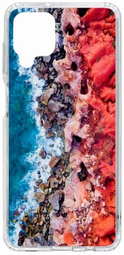 Чехол КRUЧЕ для Galaxy A12 голубой купить,NaN