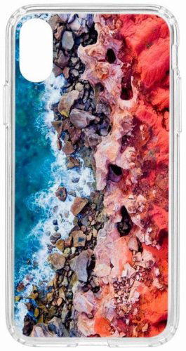 Чехол КRUЧЕ для iPhone X, iPhone Xs голубой