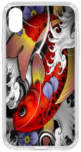 Чехол КRUЧЕ для iPhone Xr голубой