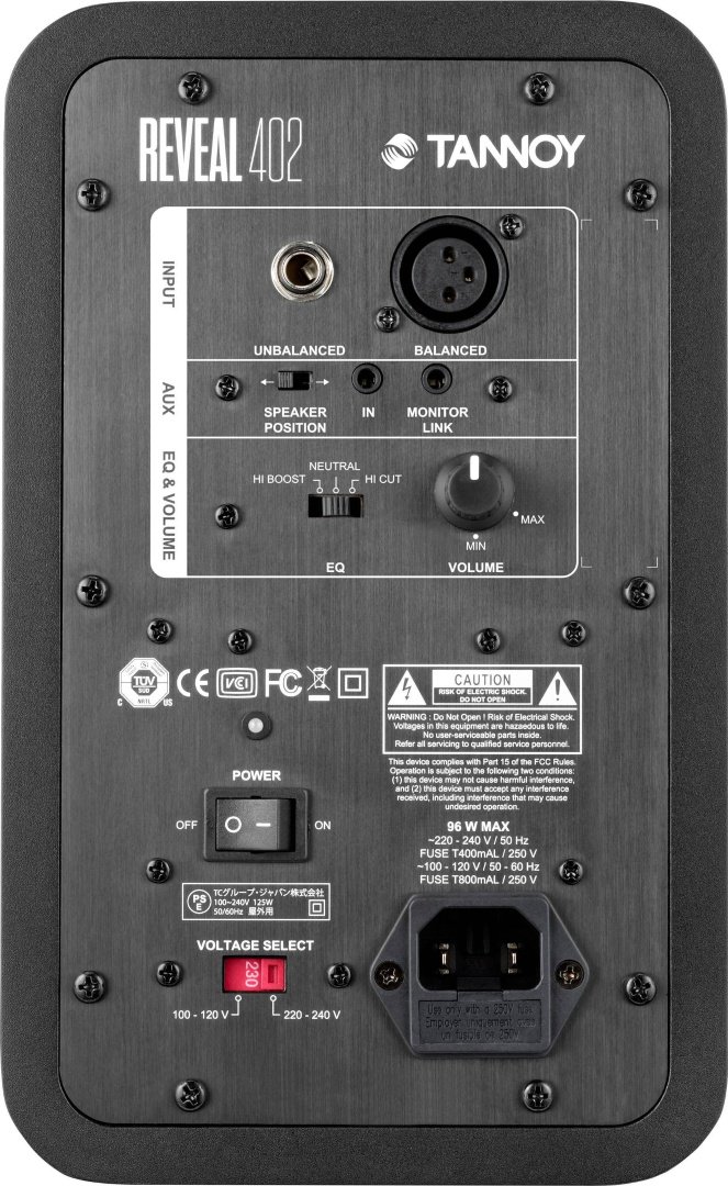 Активный студийный монитор Tannoy Reveal 402 черный купить,0
