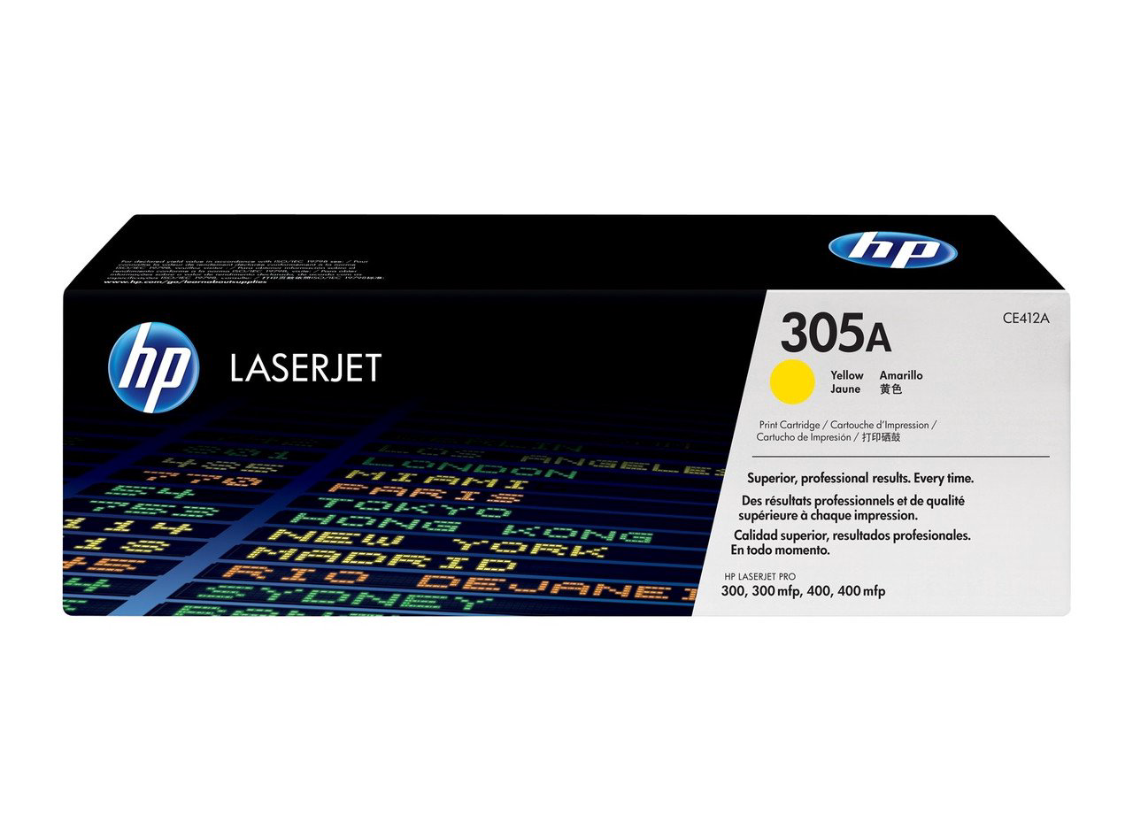 Картридж HP CE412A желтый