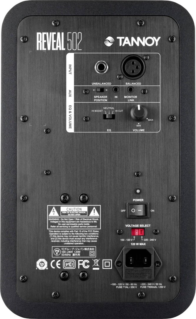 Активный студийный монитор Tannoy Reveal 502 черный купить,0