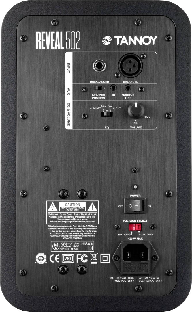 Активный студийный монитор Tannoy Reveal 502 черный купить,NaN