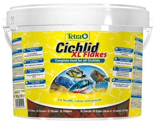 Корм Tetra Cichlid XL Flakes хлопья для рыб вида цихлид 10 л купить,NaN