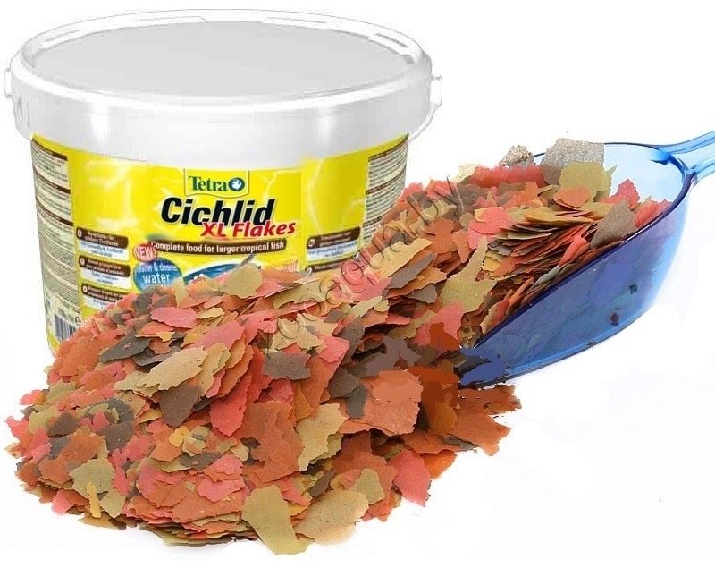 Корм Tetra Cichlid XL Flakes хлопья для рыб вида цихлид 10 л купить,NaN