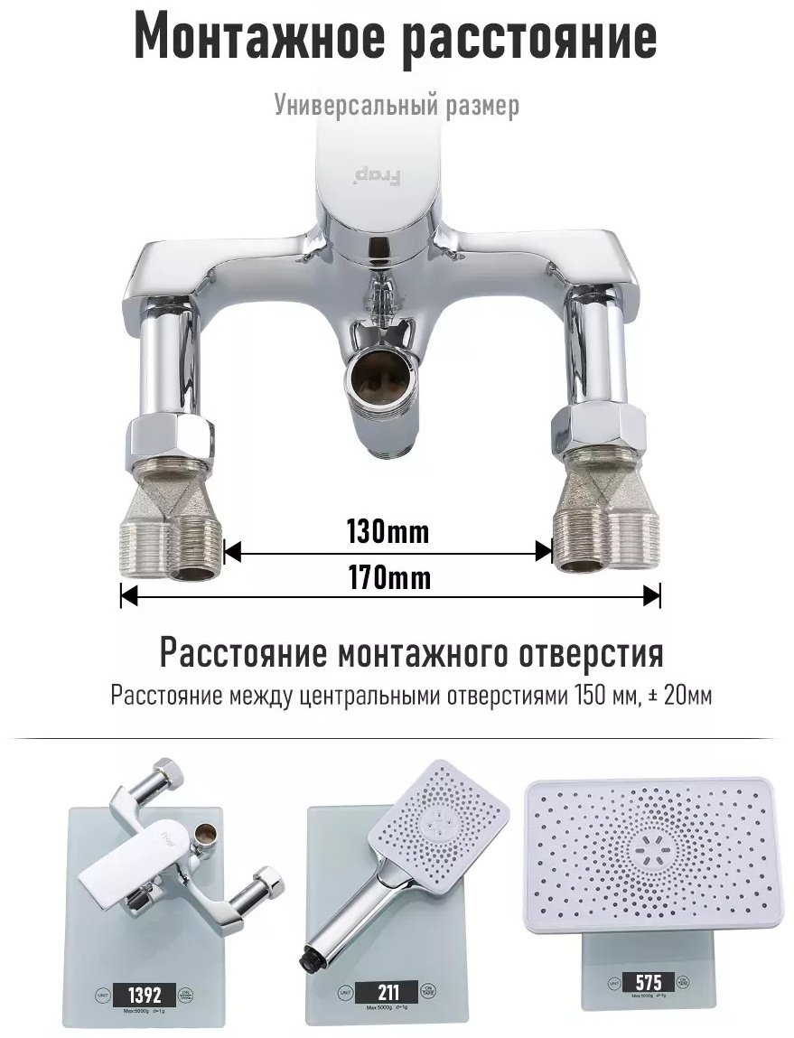 Frap душевой набор (гарнитур) F2471, пластик купить,NaN