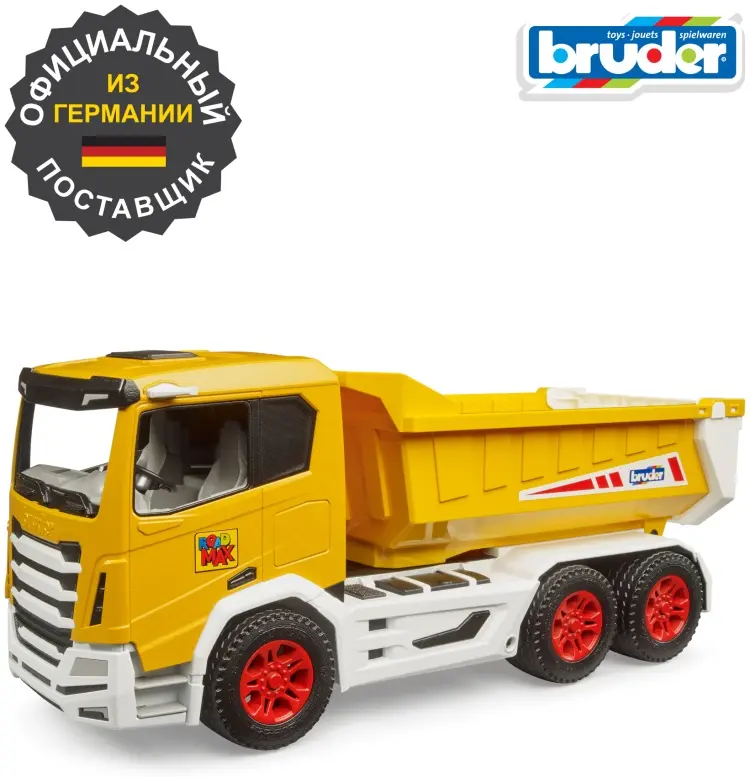 Спецтехника Bruder Машинка Bruder Самосвал ROADMAX желтый
