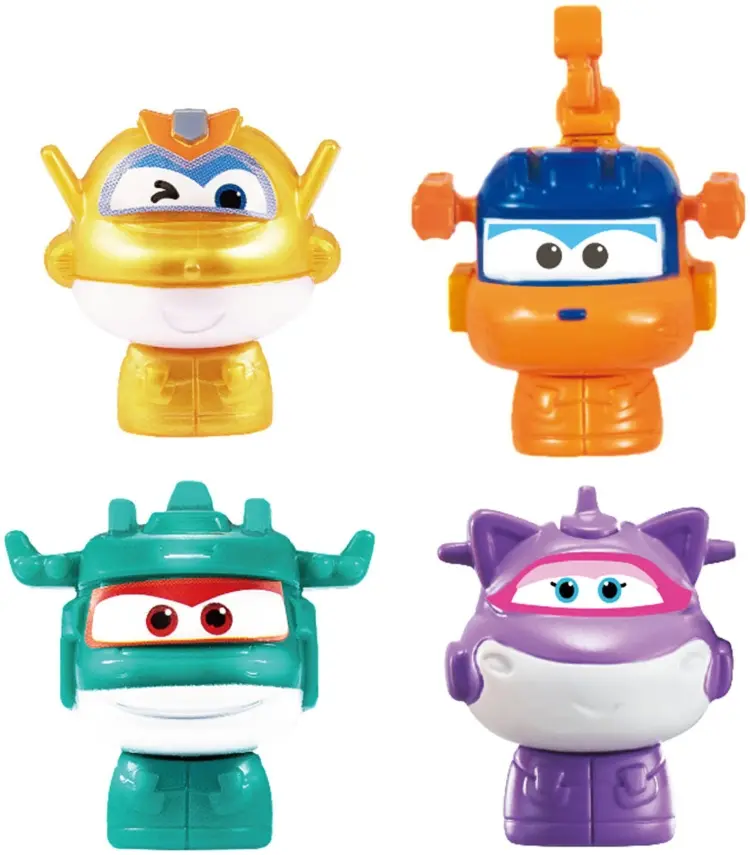 Набор Super Wings Набор из 4х мини-фигурок (Голден бой, Кристал, Тино, Марти), Супер Крылья, EU781040-B