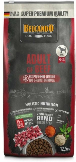 Корм Belcando Adult GF Beef Говядина для взрослых всех пород 12.5 кг купить,NaN