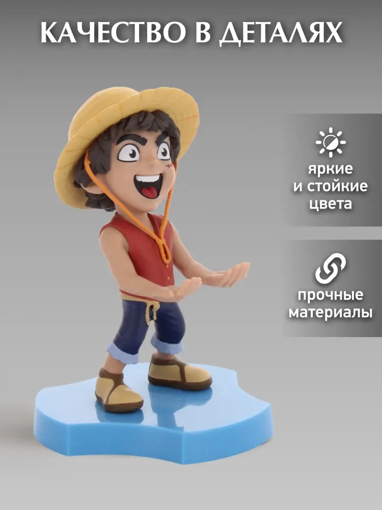 Подставка для геймпада Cable Guys Фигурка подставка для геймпада/телефона Cable Guys: Луффи (Luffy) мультиколор