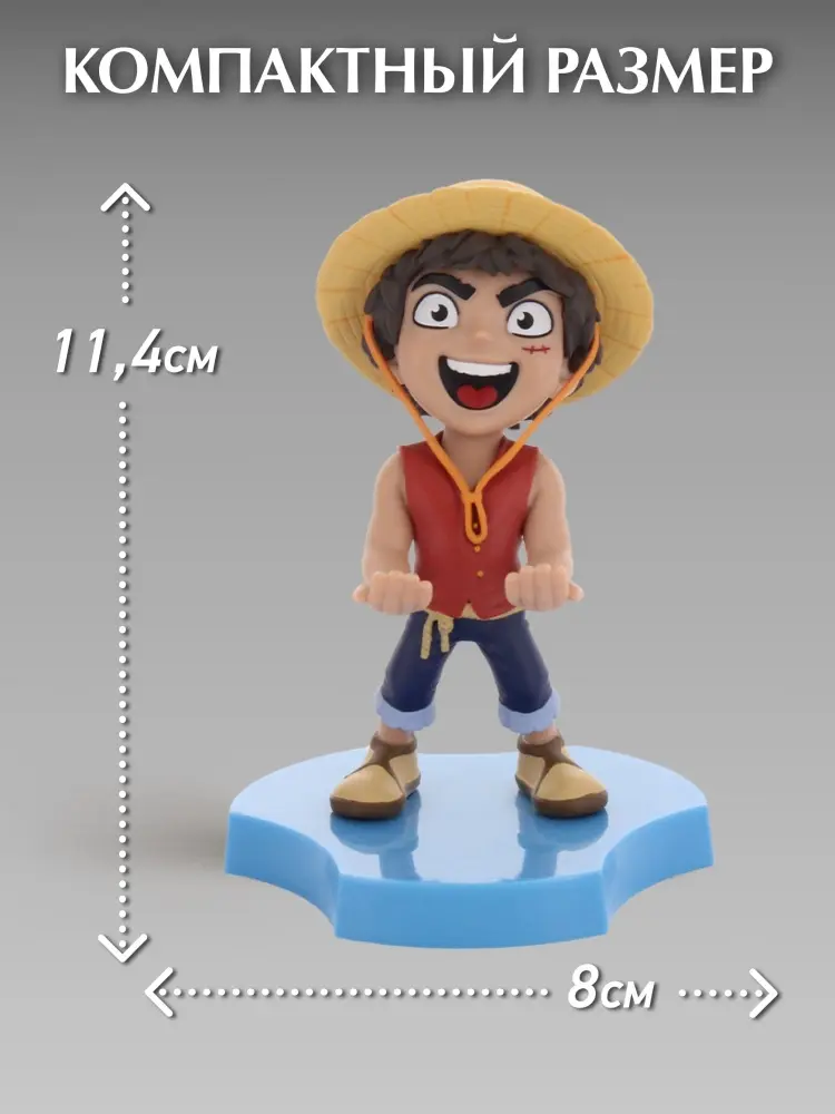 Подставка для геймпада Cable Guys Фигурка подставка для геймпада/телефона Cable Guys: Луффи (Luffy) мультиколор
