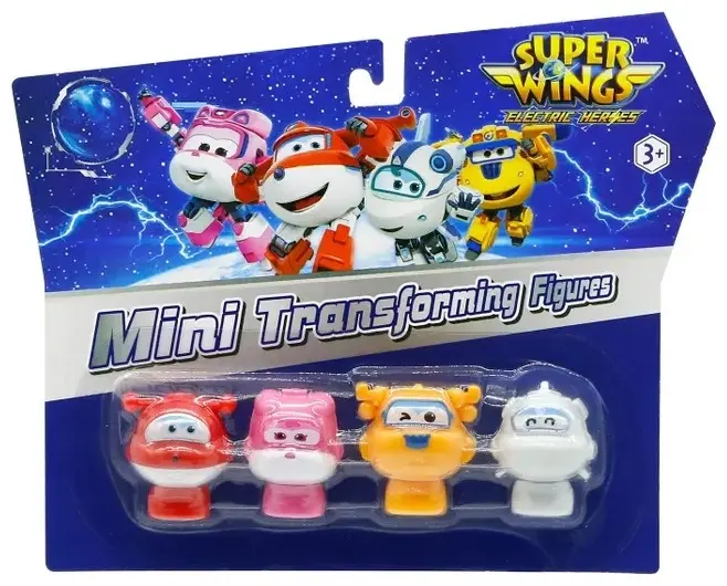 Alpha group Super Wings Джетт, Диззи, Донни, Астра 2.5 см 4 шт