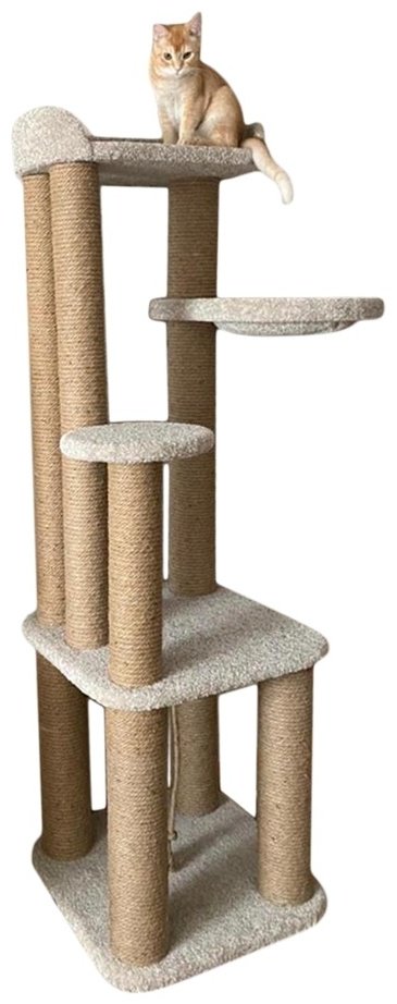 Кошкин Рай игровой комплекс 1026 серый купить,NaN