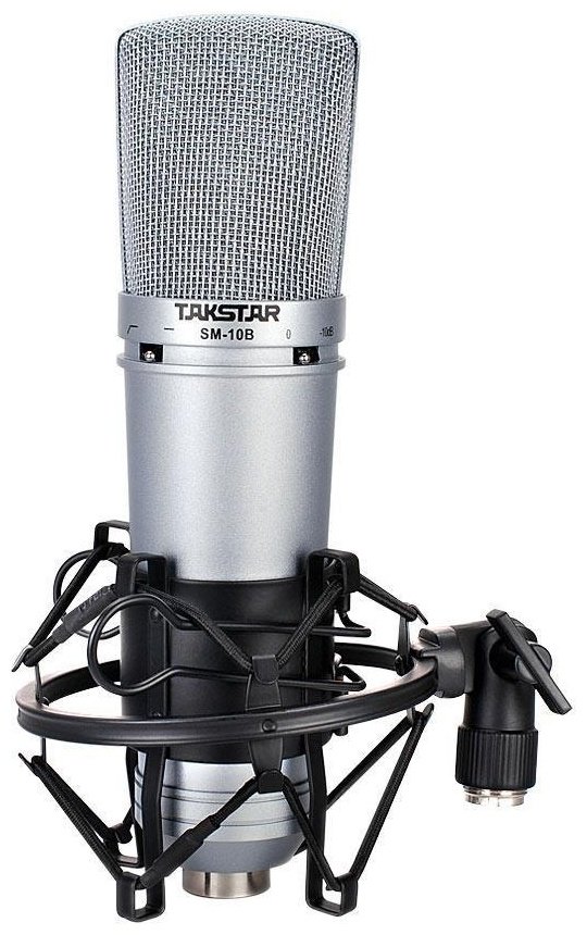 Микрофон Takstar SM-10B-M серебристый купить,NaN