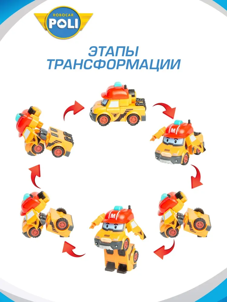 Трансформер Robocar Poli Марк , высота 4.5 см